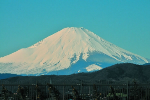 霊峰富士を望みます。